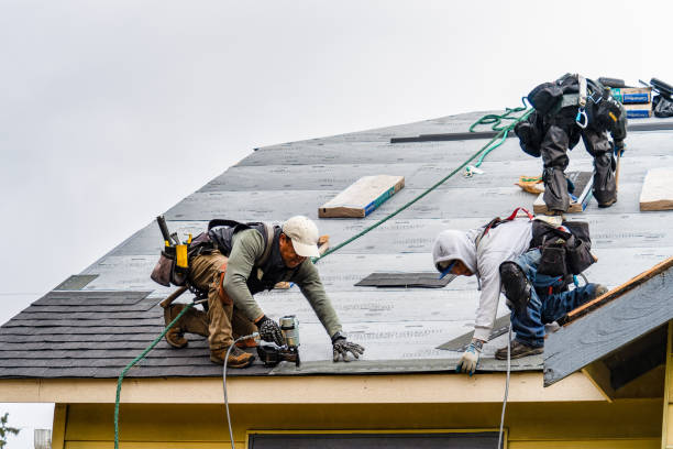 Professional Roofing technician working in East Waterboro, ME